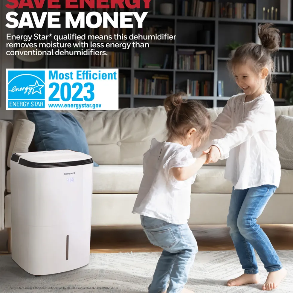 Honeywell TP50AWKNR 50-Pint Smart Dehumidifier with Alexa Voice Control