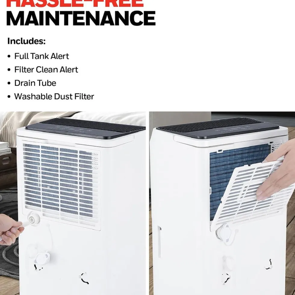 Honeywell TPFIT32AWK 32 Pint Smart Portable Dehumidifier with Alexa Voice Control