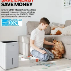 Honeywell TPFIT32WK 32 Pint Energy Star Portable Dehumidifier