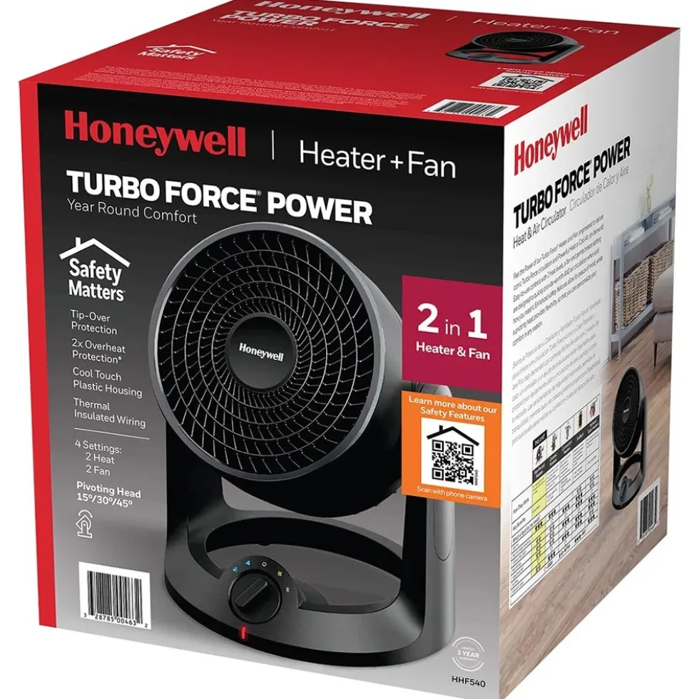 Honeywell Turbo Force Power Heater and Fan, HHF540V2