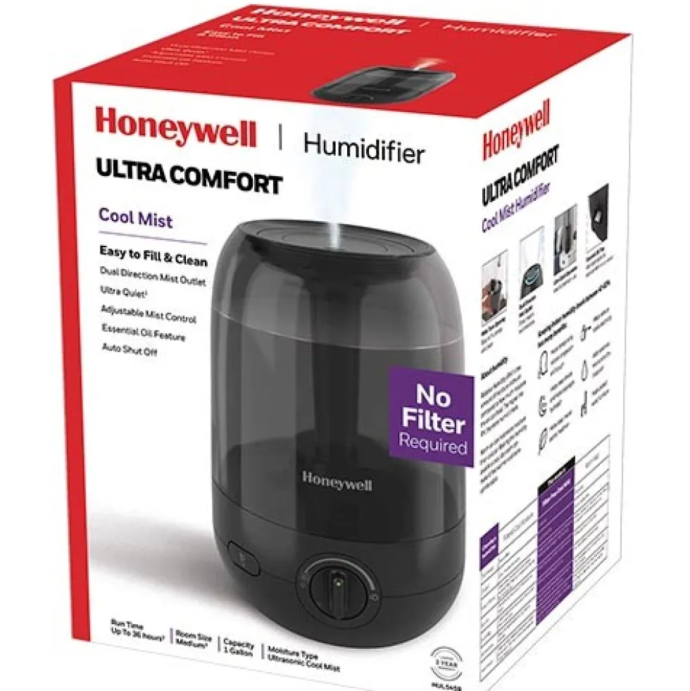 Honeywell Ultra Comfort Cool Mist Humidifier - Black, HUL545B