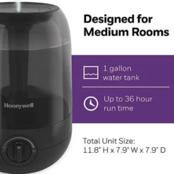 Honeywell Ultra Comfort Cool Mist Humidifier - Black, HUL545B