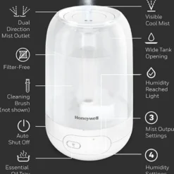 Honeywell Ultra Plus Cool Mist Humidifier - White, HUL565W