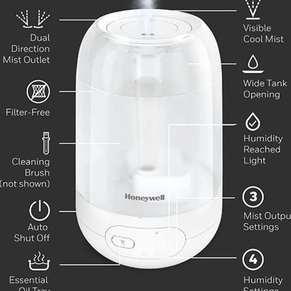 Honeywell Ultra Plus Cool Mist Humidifier - White, HUL565W