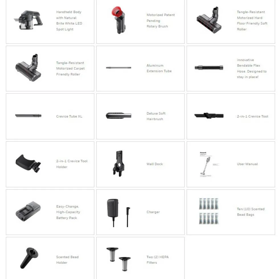 Honeywell VC16 Aeromax Pro Cordless Vacuum Cleaner, Black