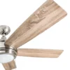 Honeywell Ventnor Indoor Ceiling Fan, Modern Brushed Nickel, 52-Inch - 50606