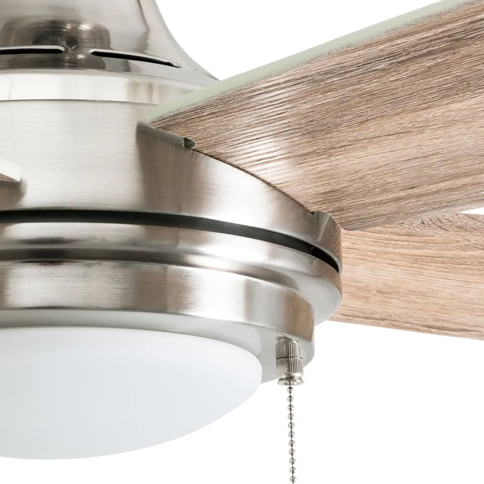 Honeywell Ventnor Indoor Ceiling Fan, Modern Brushed Nickel, 52-Inch - 50606