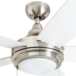 Honeywell Ventnor Indoor Ceiling Fan, Modern Brushed Nickel, 52-Inch - 50606