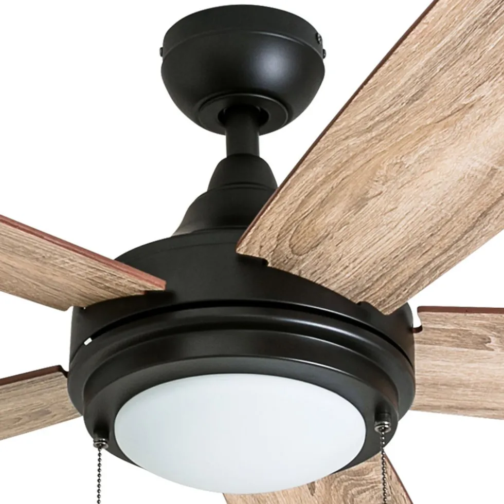 Honeywell Ventnor Indoor Ceiling Fan, Modern Espresso Bronze, 52-Inch - 50607