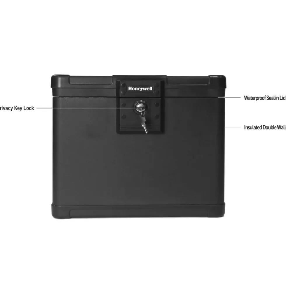 Honeywell Waterproof 30 Minute ETL Fire Resistant Letter Size File Chest - 1506 (.60 cu ft.)