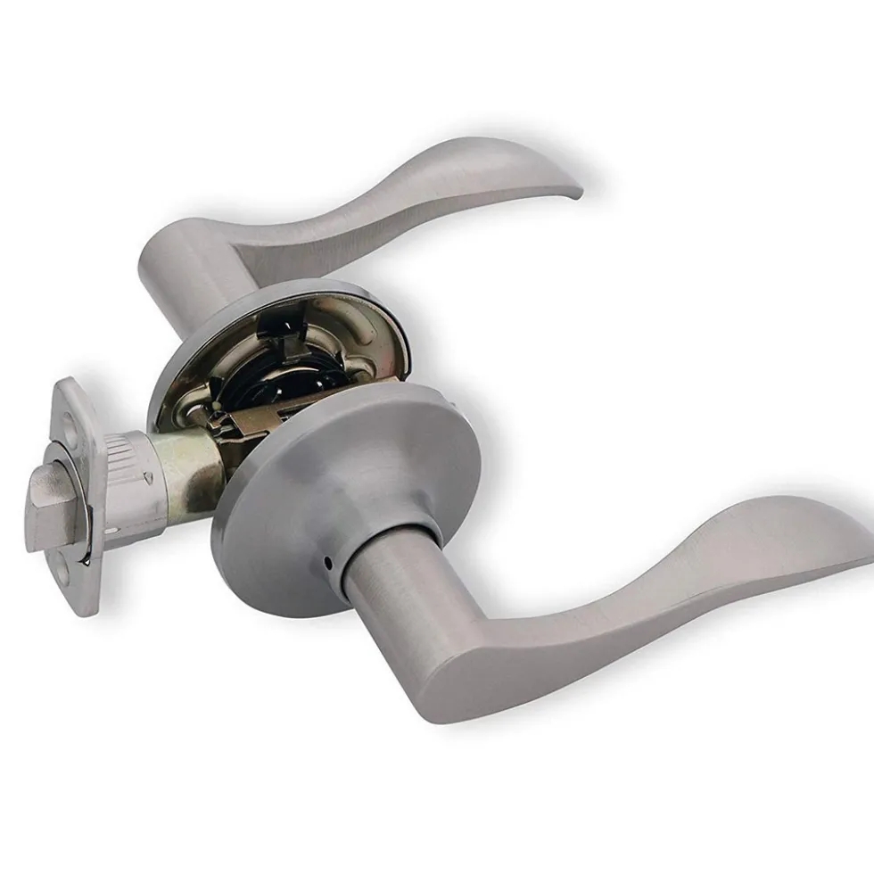 Honeywell Wave Passage Door Lever, Satin Nickel, 8106303