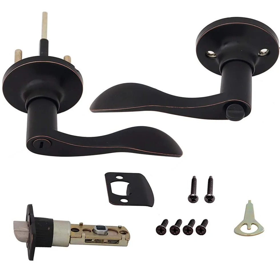 Honeywell Wave Privacy Door Lever, Oil Rubbed Bronze, 8106402