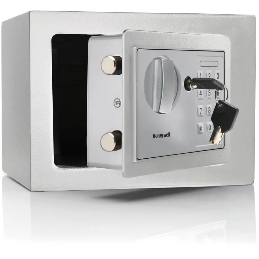 Honeywell 5605W Compact Steel Digital Security Box - White (.15 cu ft.)