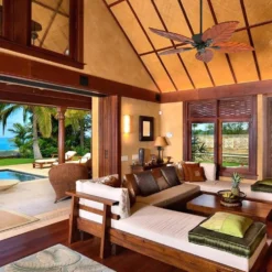 Honeywell Willow View Indoor Ceiling Fan, Bronze Tropical, 52-Inch - 50501