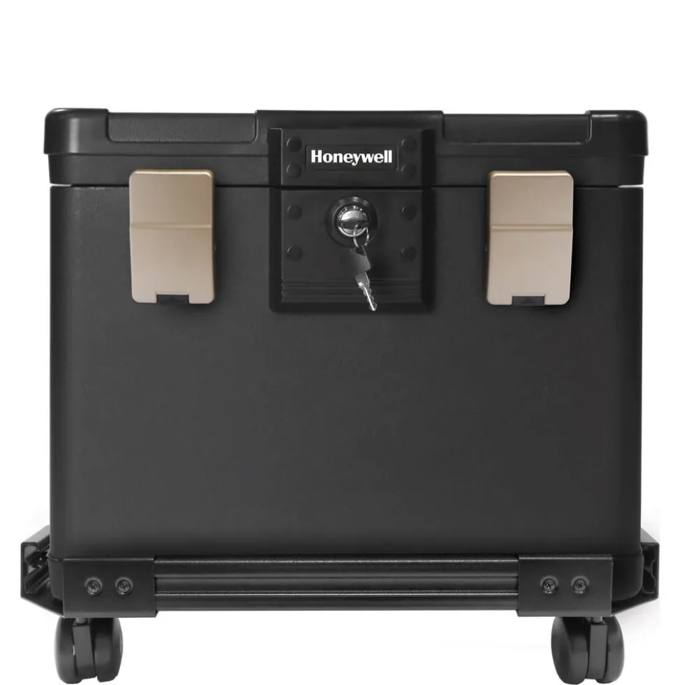 Honeywell 1108W Legal Size Waterproof 1 Hour Fire File Chest (1.06 cu ft.) with Wheel Cart