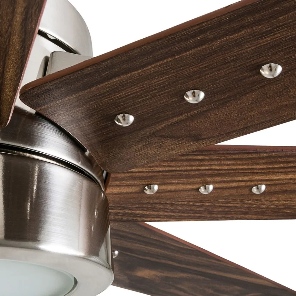 Honeywell Xerxes Indoor Ceiling Fan, Brushed Nickel, 62-Inch - 50608