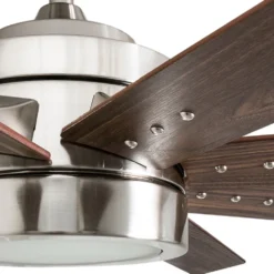 Honeywell Xerxes Indoor Ceiling Fan, Brushed Nickel, 62-Inch - 50608