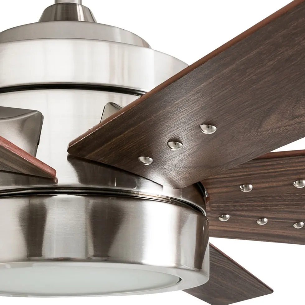 Honeywell Xerxes Indoor Ceiling Fan, Brushed Nickel, 62-Inch - 50608