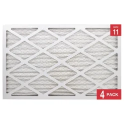Honeywell 16x25x1 High Efficiency Allergen MERV 11 Air Filter, 4 Pack