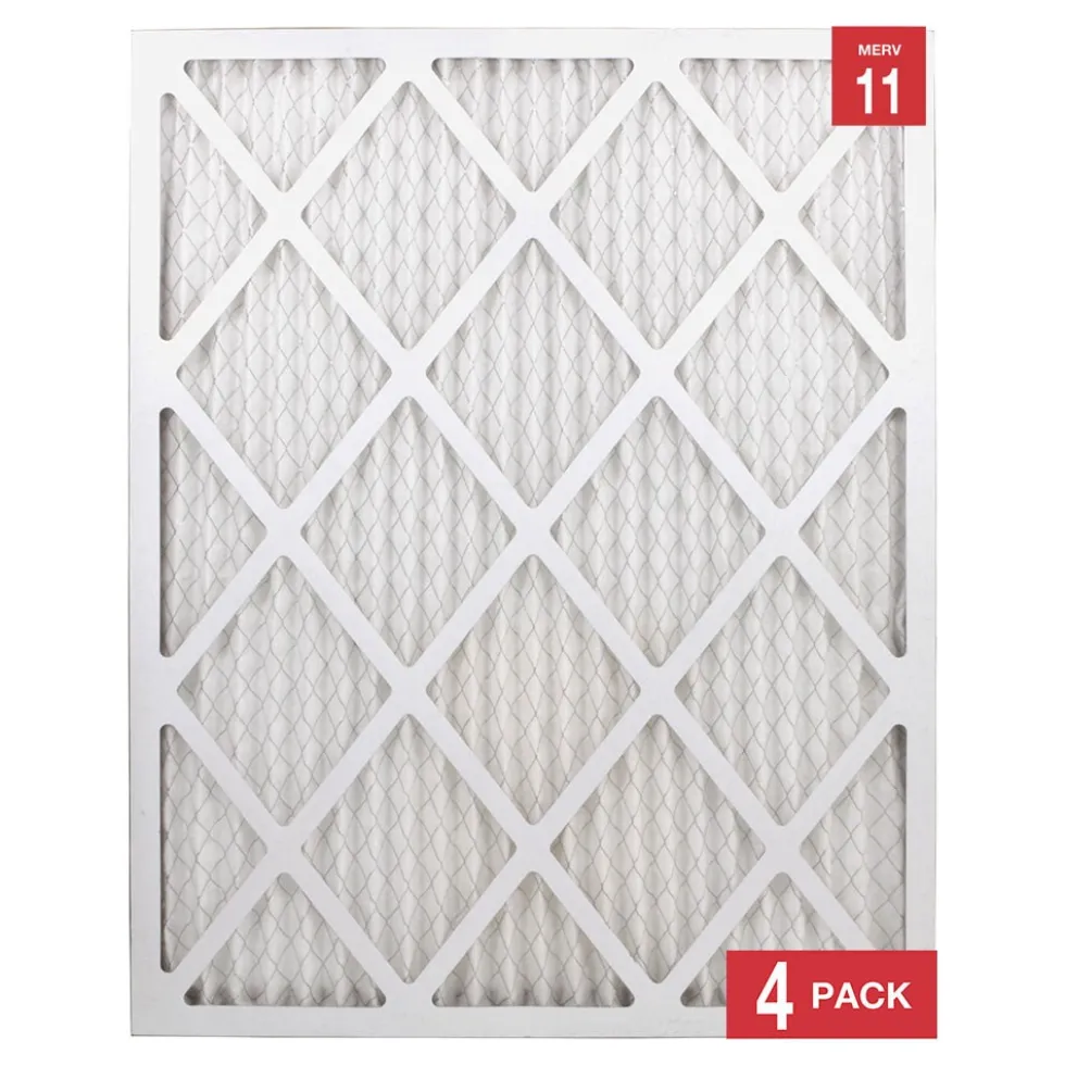 Honeywell 20x25x1 High Efficiency Allergen MERV 11 Air Filter, 4 Pack