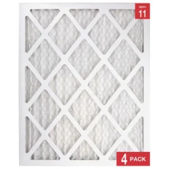 Honeywell 16x20x1 High Efficiency Allergen MERV 11 Air Filter, 4 Pack