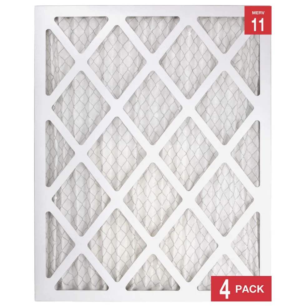 Honeywell 16x20x1 High Efficiency Allergen MERV 11 Air Filter, 4 Pack