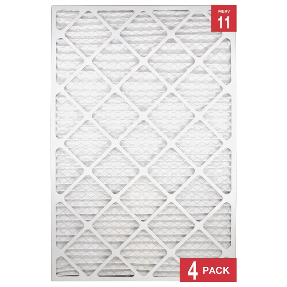 Honeywell 20x30x1 High Efficiency Allergen MERV 11 Air Filter, 4 Pack