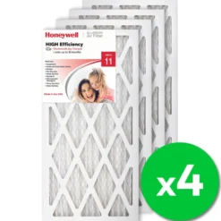 Honeywell 12x24x1 High Efficiency Allergen MERV 11 Air Filter, 4 Pack