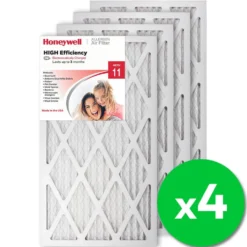 Honeywell 14x25x1 High Efficiency Allergen MERV 11 Air Filter, 4 Pack