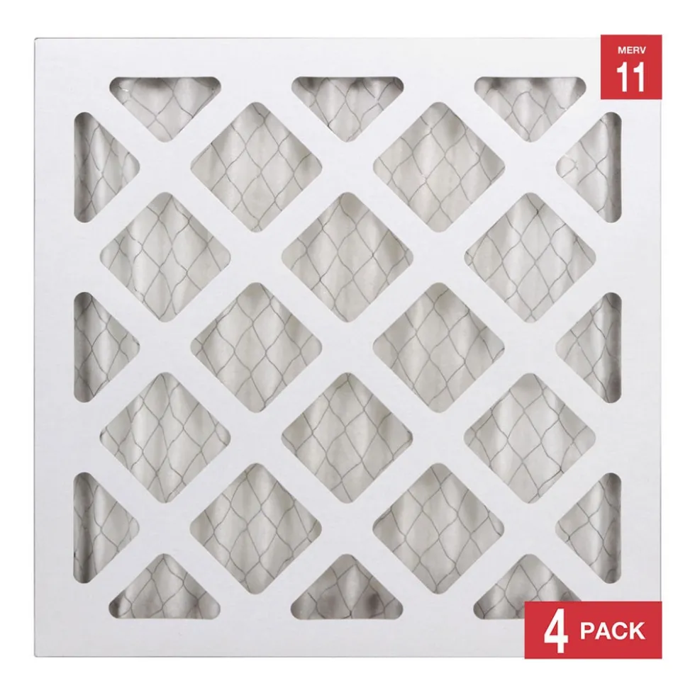 Honeywell 12x12x1 High Efficiency Allergen MERV 11 Air Filter, 4 Pack