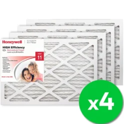 Honeywell 14x20x1 High Efficiency Allergen MERV 11 Air Filter, 4 Pack