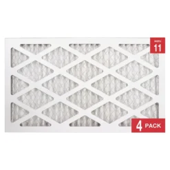 Honeywell 12x20x1 High Efficiency Allergen MERV 11 Air Filter, 4 Pack