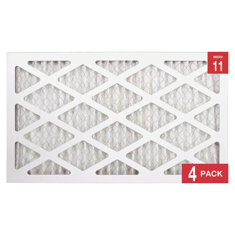 Honeywell 12x20x1 High Efficiency Allergen MERV 11 Air Filter, 4 Pack