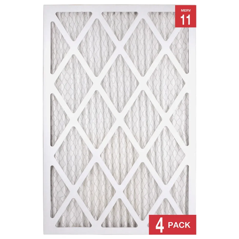 Honeywell 16x24x1 High Efficiency Allergen MERV 11 Air Filter, 4 Pack