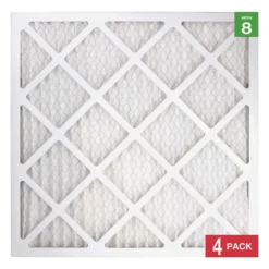 Honeywell 20x20x1 Standard Efficiency Allergen MERV 8 Air Filter, 4 Pack
