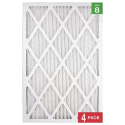 Honeywell 16x24x1 Standard Efficiency Allergen MERV 8 Air Filter, 4 Pack