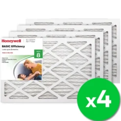 Honeywell 14x20x1 Standard Efficiency Allergen MERV 8 Air Filter, 4 Pack