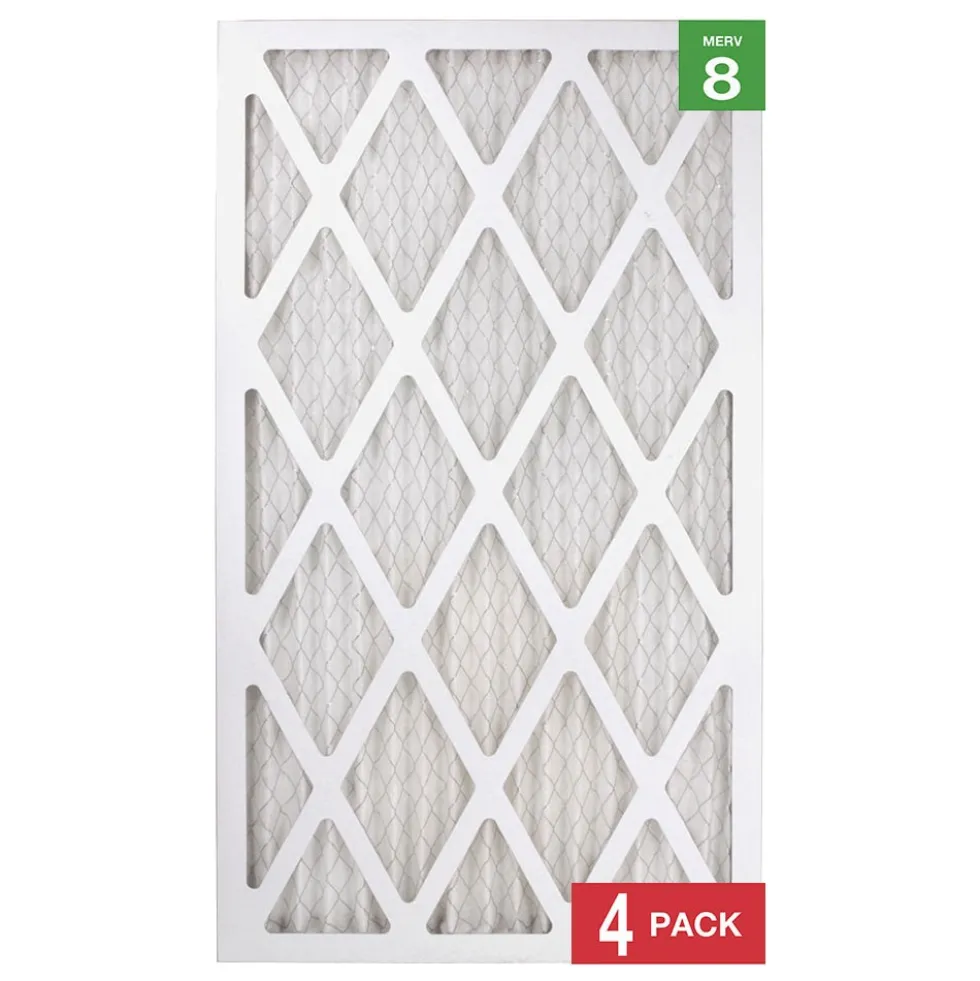 Honeywell 14x25x1 Standard Efficiency Allergen MERV 8 Air Filter, 4 Pack