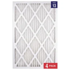 Honeywell 16x24x1 Ultra Efficiency Allergen MERV 13 Air Filter, 4 Pack