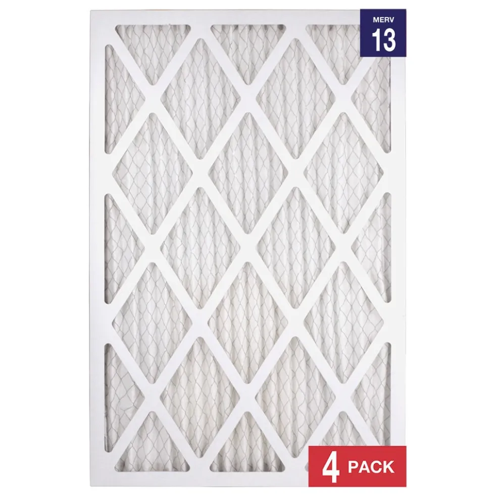 Honeywell 16x24x1 Ultra Efficiency Allergen MERV 13 Air Filter, 4 Pack