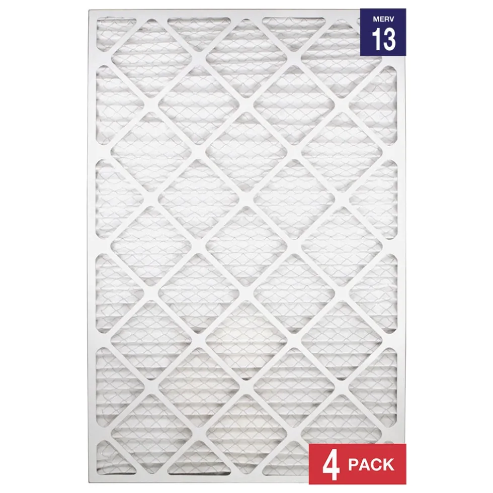 Honeywell 20x30x1 Ultra Efficiency Allergen MERV 13 Air Filter, 4 Pack