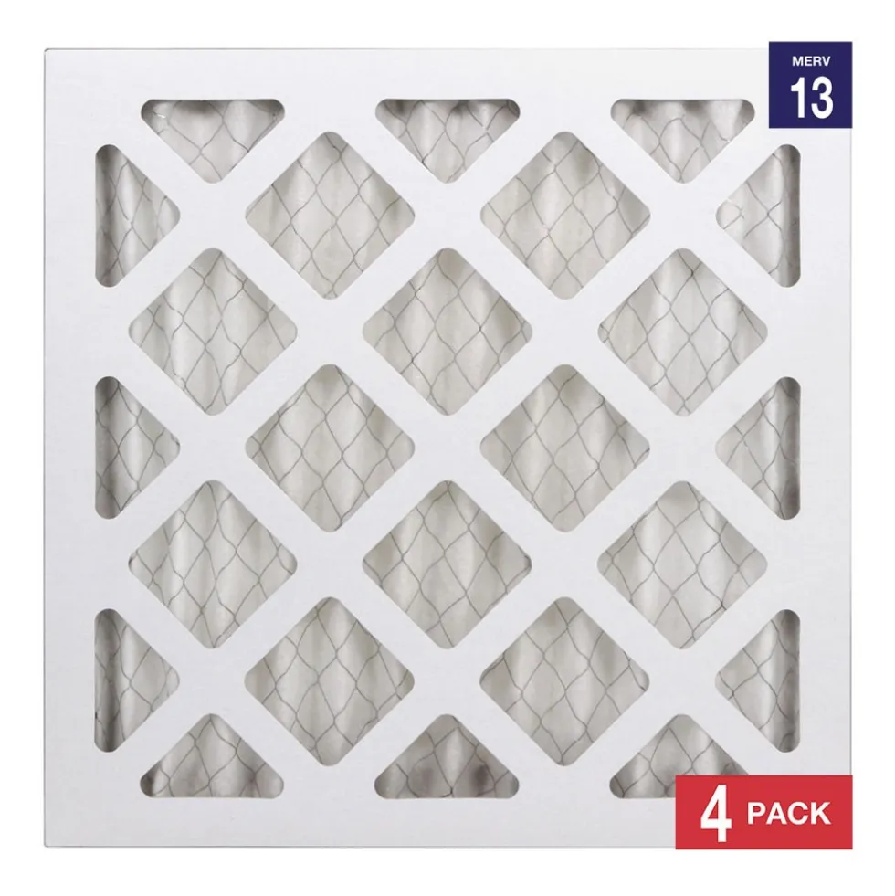 Honeywell 12x12x1 Ultra Efficiency Allergen MERV 13 Air Filter, 4 Pack