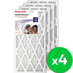 Honeywell 12x24x1 Ultra Efficiency Allergen MERV 13 Air Filter, 4 Pack