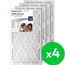 Honeywell 14x25x1 Ultra Efficiency Allergen MERV 13 Air Filter, 4 Pack