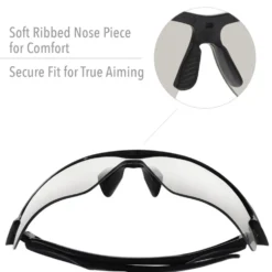 Howard Leight by Honeywell Acadia Shooting Glasses, Black Frame, SCT-Reflect Lens - R-02216