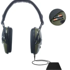 Howard Leight by Honeywell Impact Sport Sound Amplification Electronic Shooting Earmuff, Hunter Green - R-01526