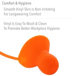 Howard Leight by Honeywell Quiet Orange Corded Reusable Earplugs, 1000 Pairs