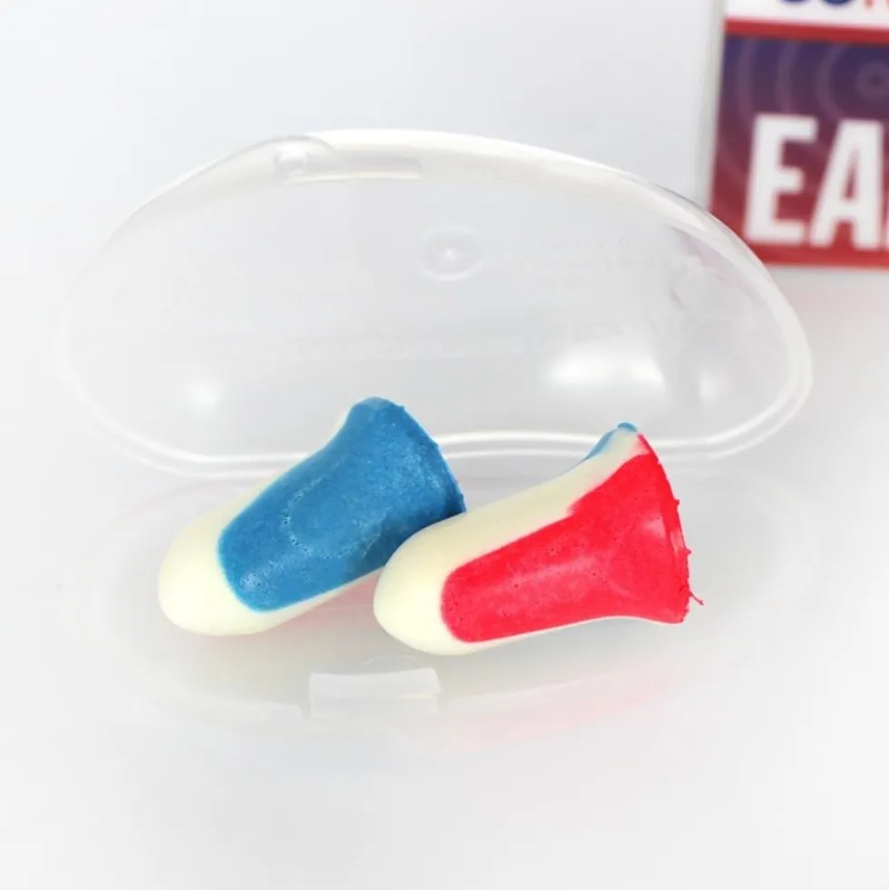 Howard Leight by Honeywell USA Shooters Earplugs, 10 Pairs in Red/White/Blue - R-01891