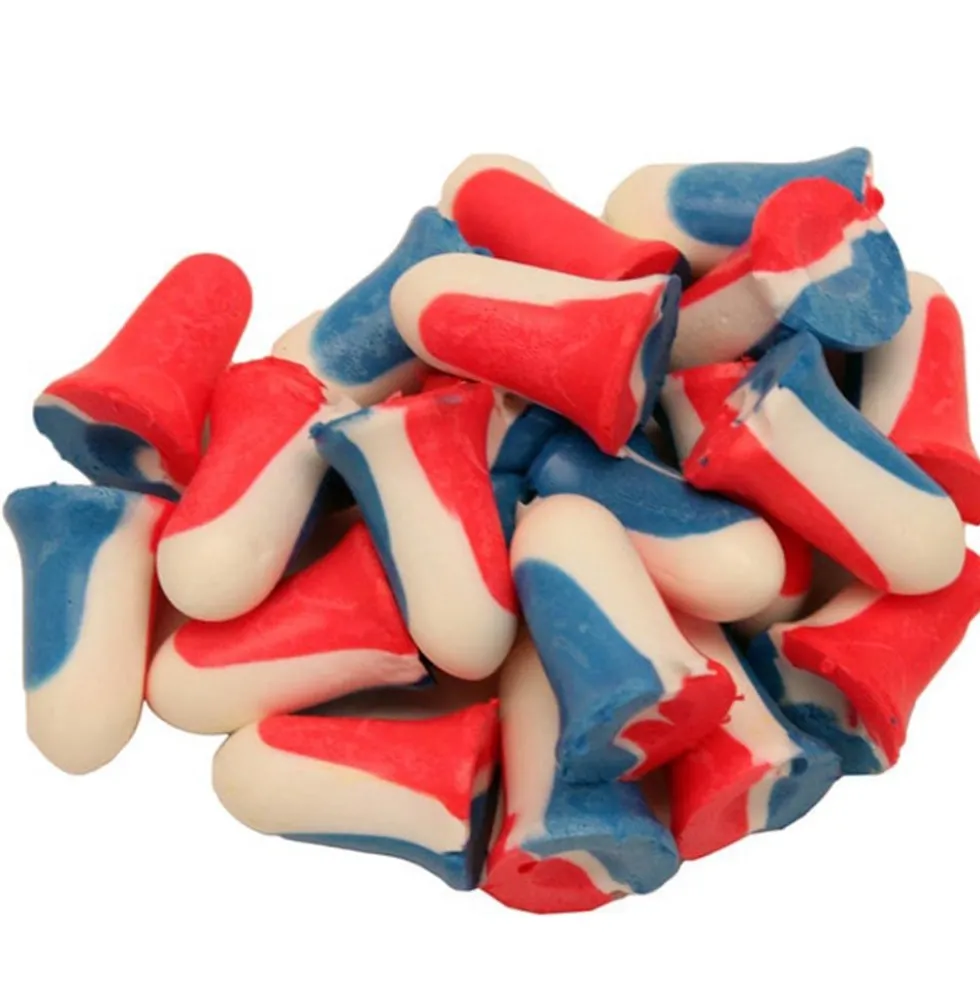 Howard Leight by Honeywell USA Shooters Earplugs, 10 Pairs in Red/White/Blue - R-01891