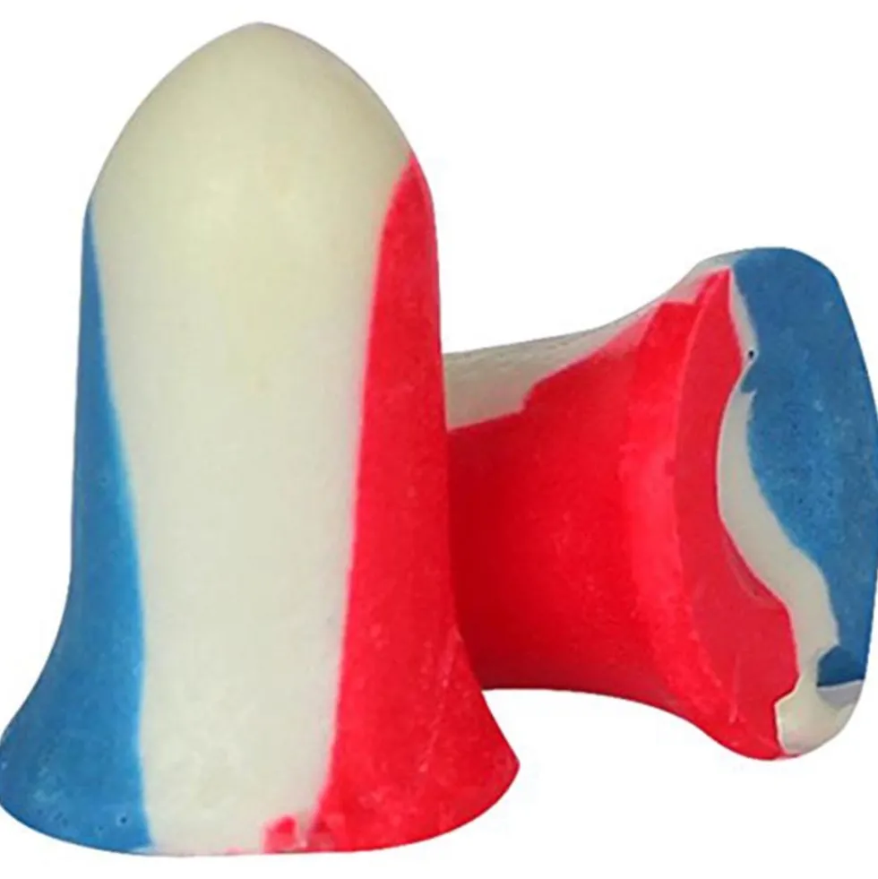 Howard Leight by Honeywell USA Shooters Earplugs, 10 Pairs in Red/White/Blue - R-01891